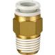 SMC KQ2H04-M5A 4MM ONE-TOUCH FITTING TO M5 MALE THREAD  (PACK 5)
